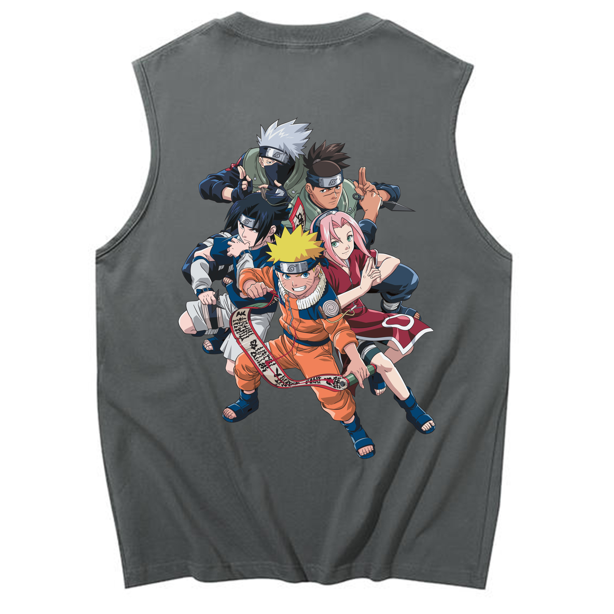 （画像用） NARUTO -ナルト- うずまき ナルト Uzumaki Naruto コットン100％タンクトップ（背面プリント）